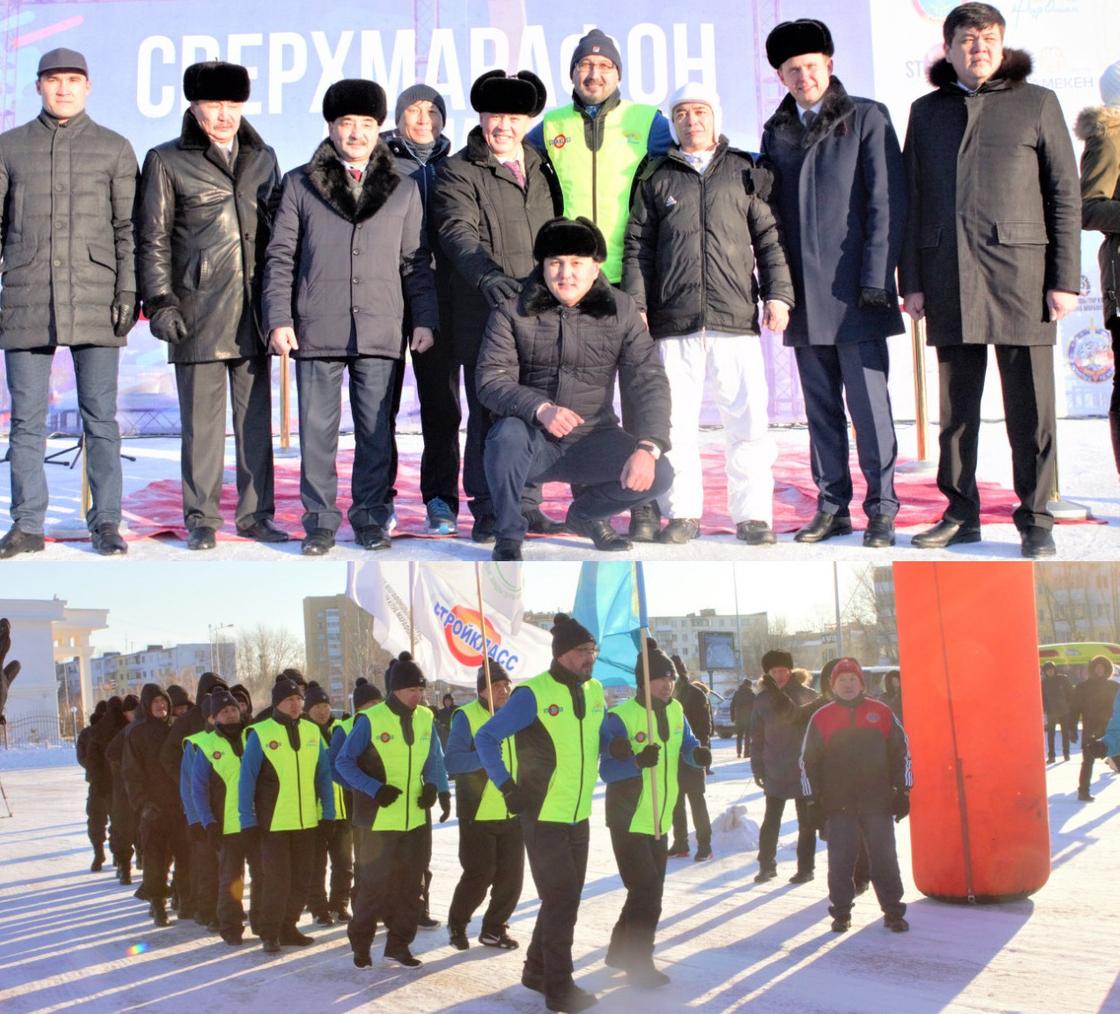 Сверхлюди пробежали из Астаны в Алматы Сверхлюди пробежали из Астаны в Алматы