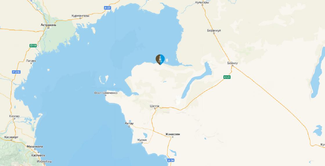 Месторождение "Каратурун Южный" на карте