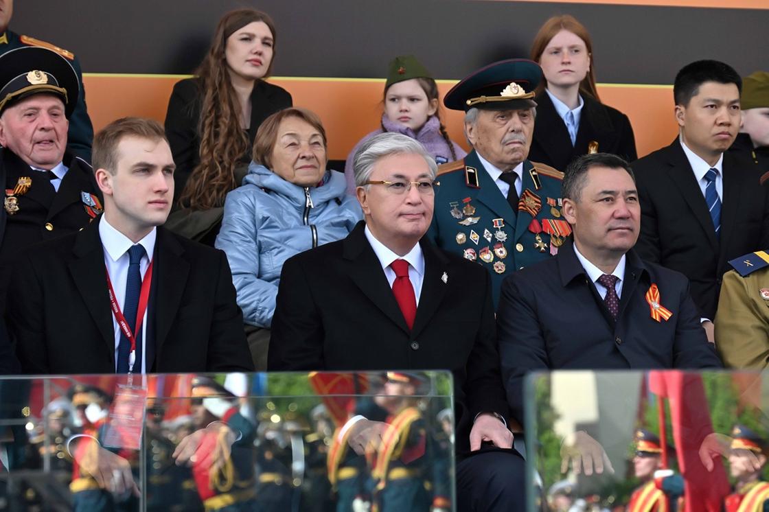 Касым-Жомарт Токаев на параде Победы в Москве Касым-Жомарт Токаев на параде Победы в Москве