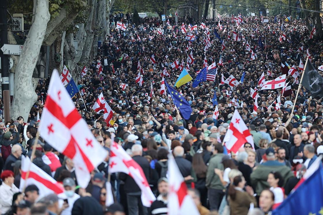 Протесты в Грузии