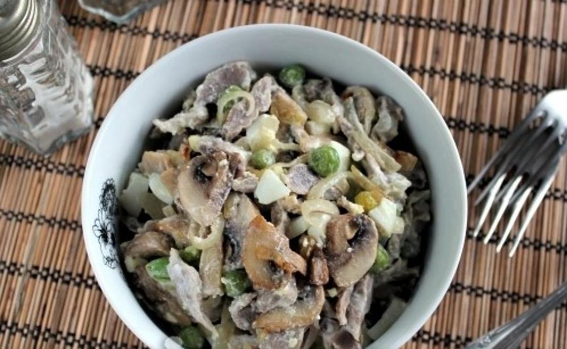 Салат с куриными желудками Салат с куриными желудками