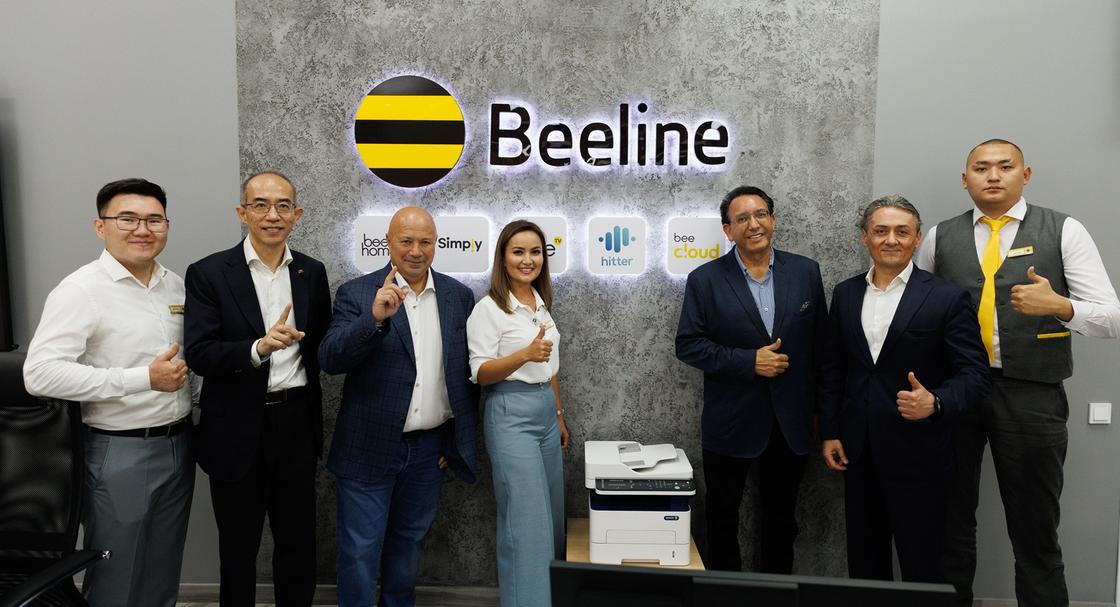 В магазине Beeline в торговом центре Mega Silk Way