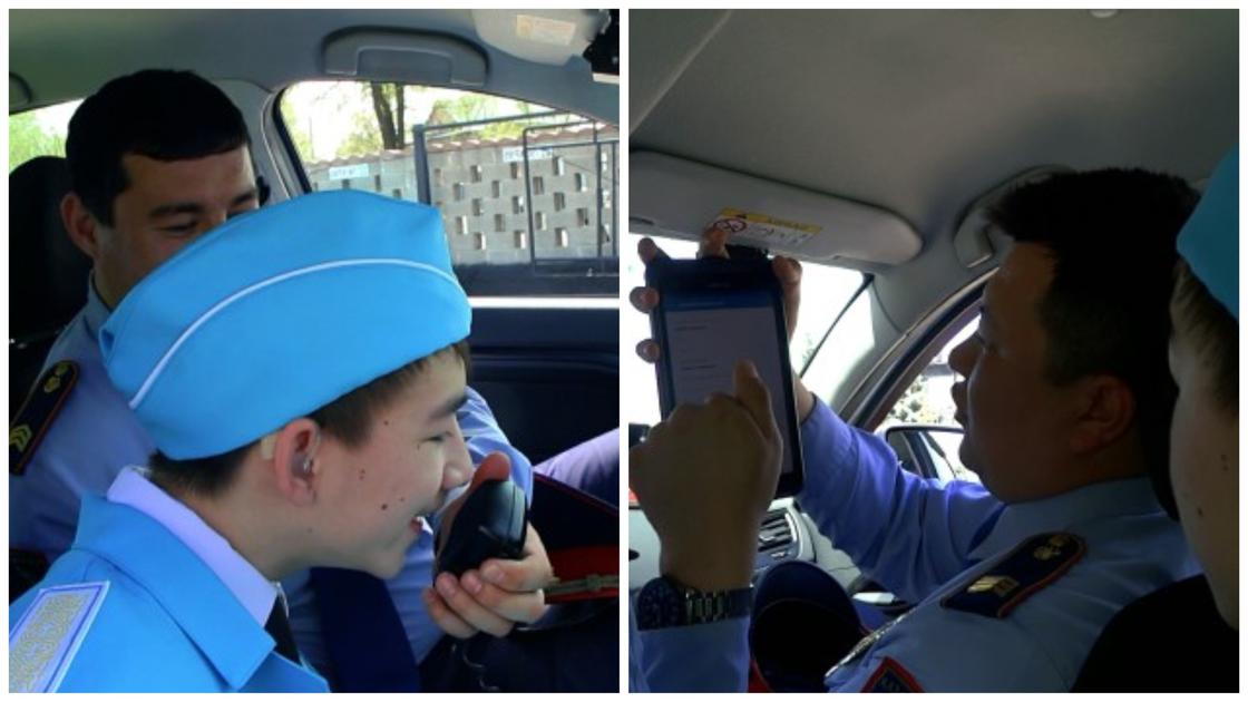 Мечту 14-летнего мальчика с ДЦП исполнили полицейские Алматы (фото, видео)