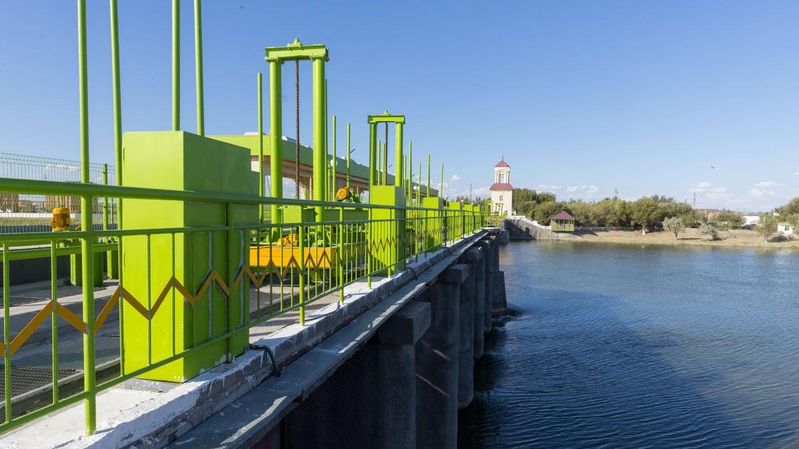 Плотина в Кызылординской области