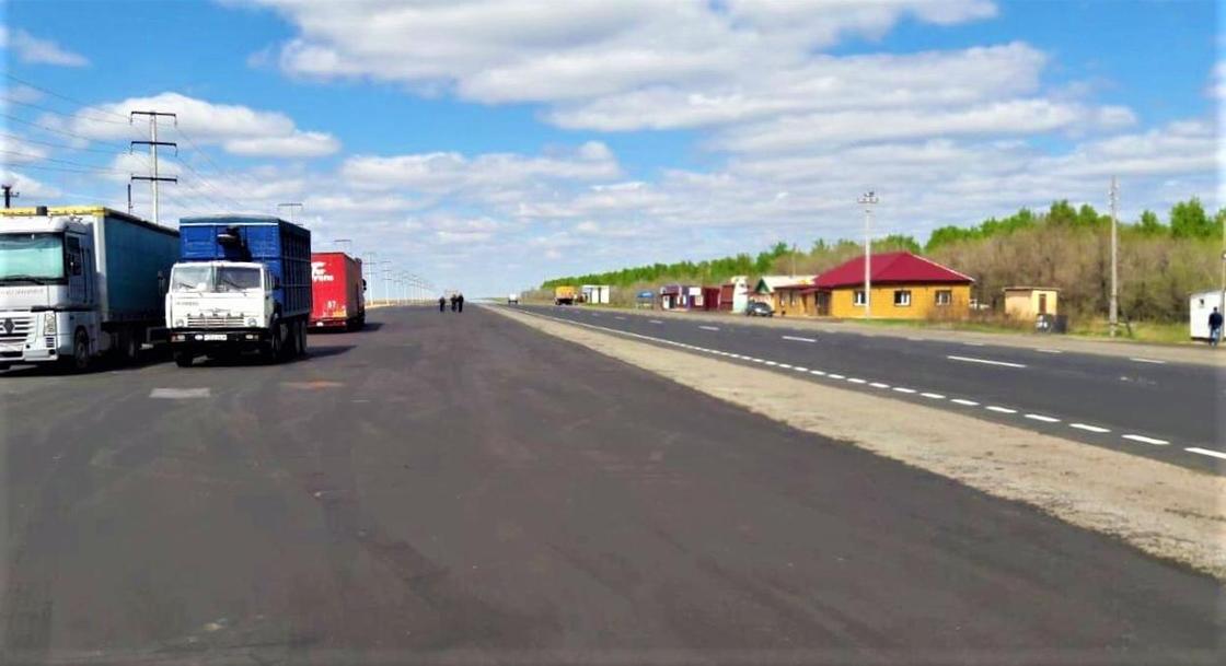 Участок дороги Омск-Майкапшагай отремонтировали в Павлодарской области