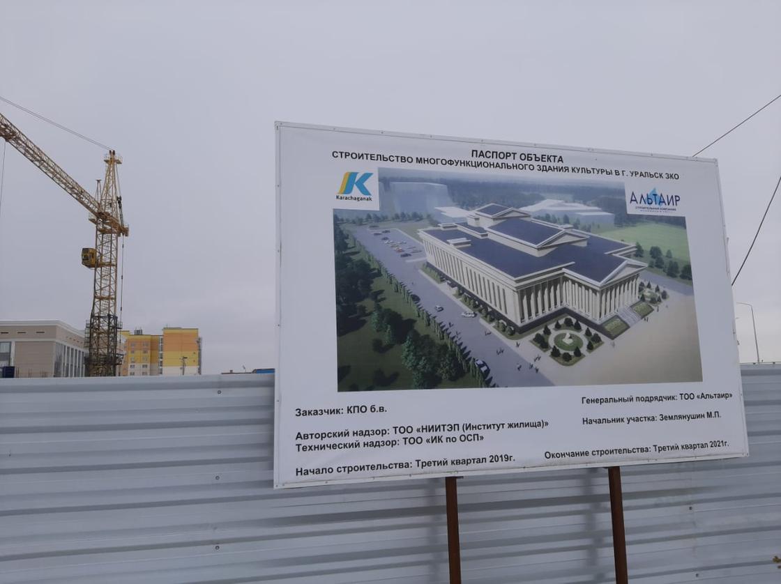 Дворец культуры за 9,5 млрд тенге начали строить в Уральске (фото)
