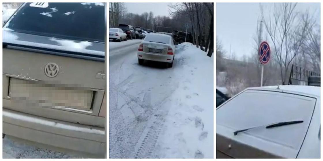 Карагандинских полицейских оштрафовали после жалобы Тургумбаеву на неправильную парковку