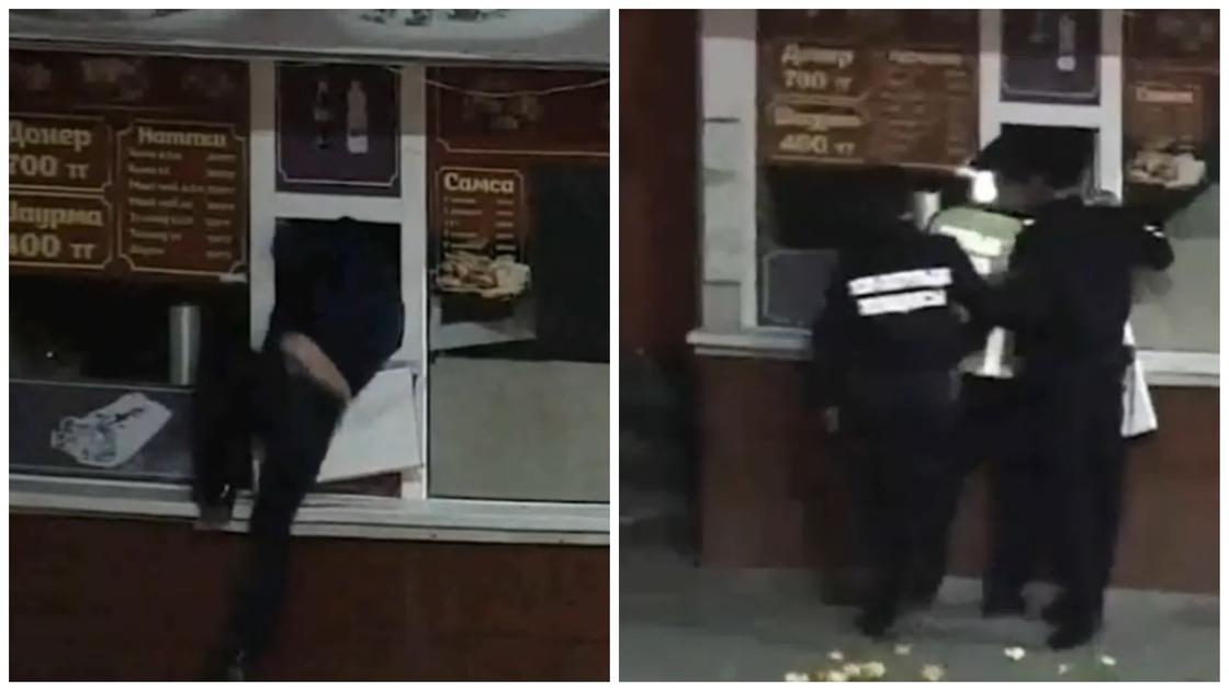 Пьяные муж с женой пытались ограбить донерную в Нур-Султане (видео) Пьяные муж с женой пытались ограбить донерную в Нур-Султане (видео)