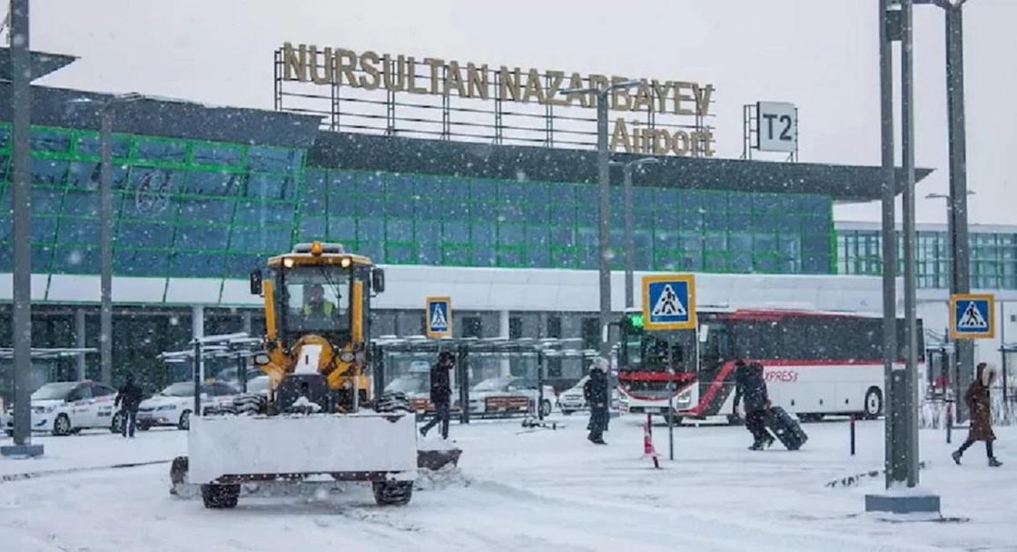 27 рейсов задерживаются в аэропорту Нур-Султана из-за непогоды