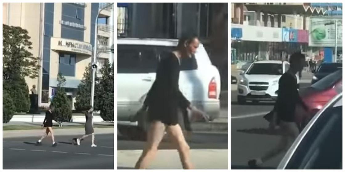 Мужчина разгуливал в женском платье по улицам Актау