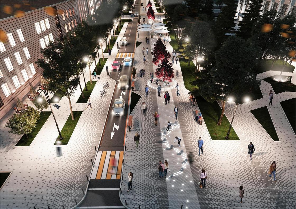 Три улицы в центре Алматы реконструируют с приоритетом для пешеходов (фото)