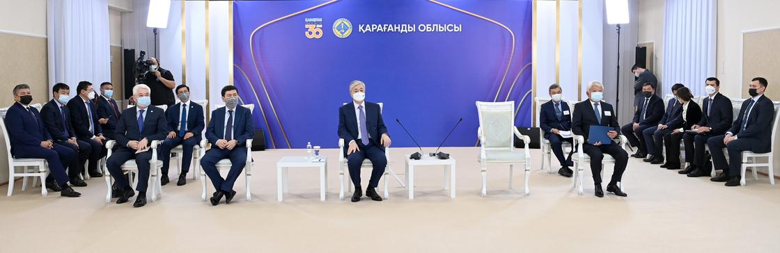 Президент запустил новую фабрику в Карагандинской области