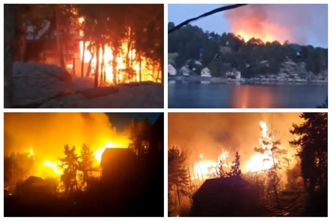 Полыхающую базу отдыха сняли на камеру в ВКО (видео) Полыхающую базу отдыха сняли на камеру в ВКО (видео)