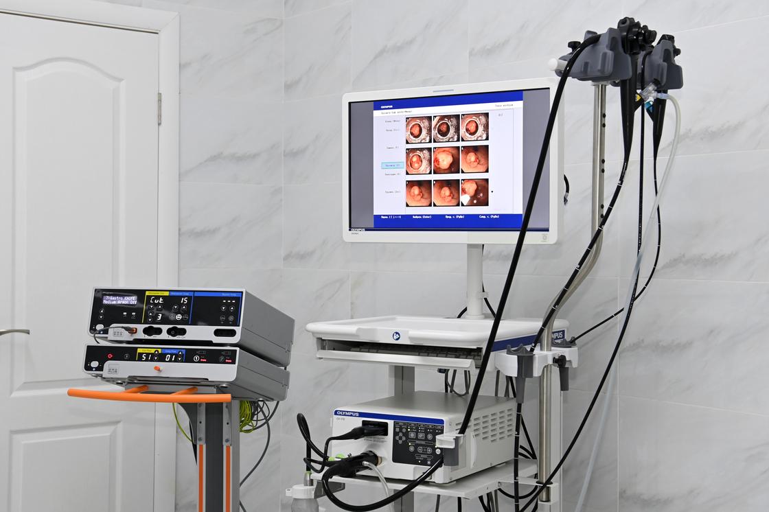 Оборудование в онкологической поликлинике в Кокшетау