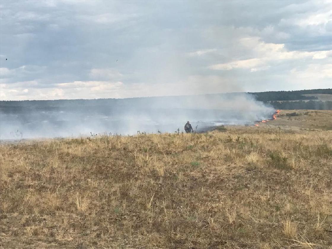 Пожар в Айыртауском районе