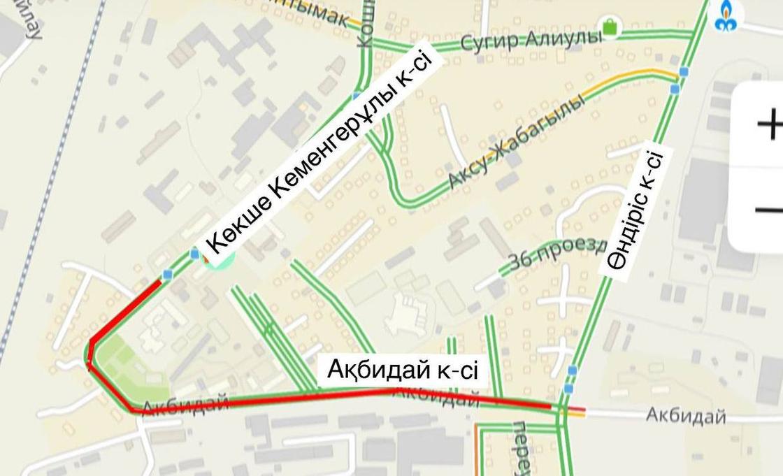 Дорожные работы в Астане