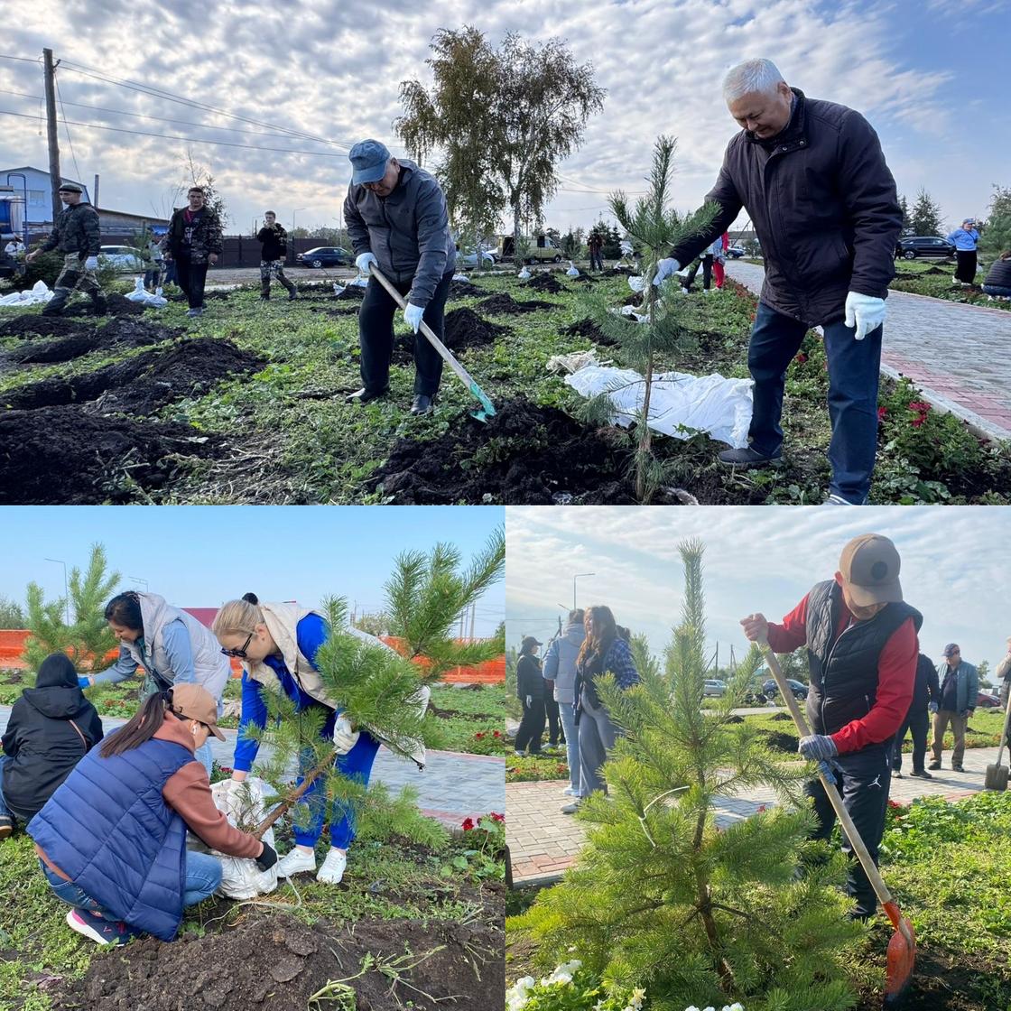 Участники субботника