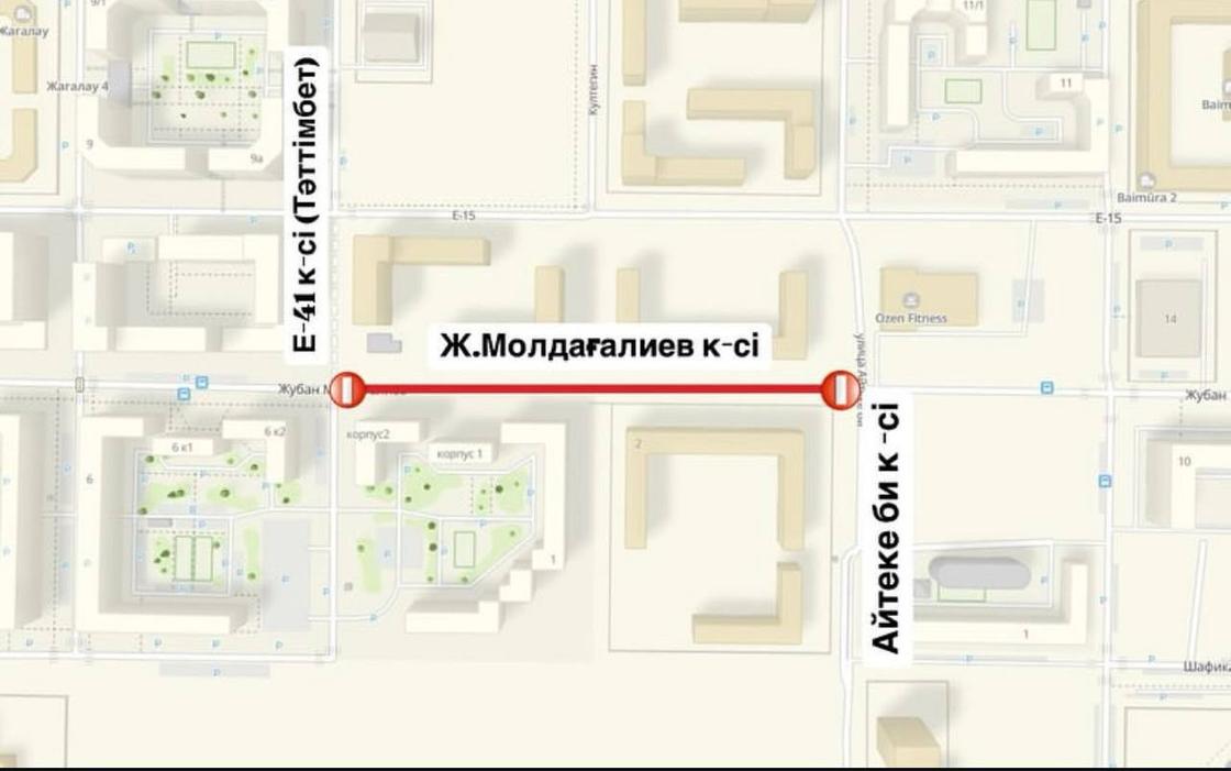 Дорожные работы в Астане Дорожные работы в Астане