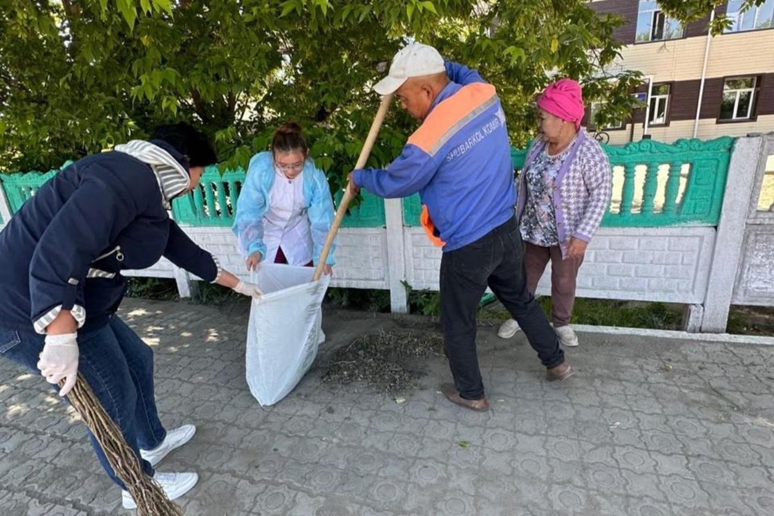 Ұлытау облысында өткен "таза бейсенбілік" акциясы