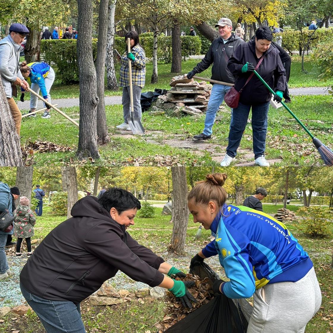 Участники субботника