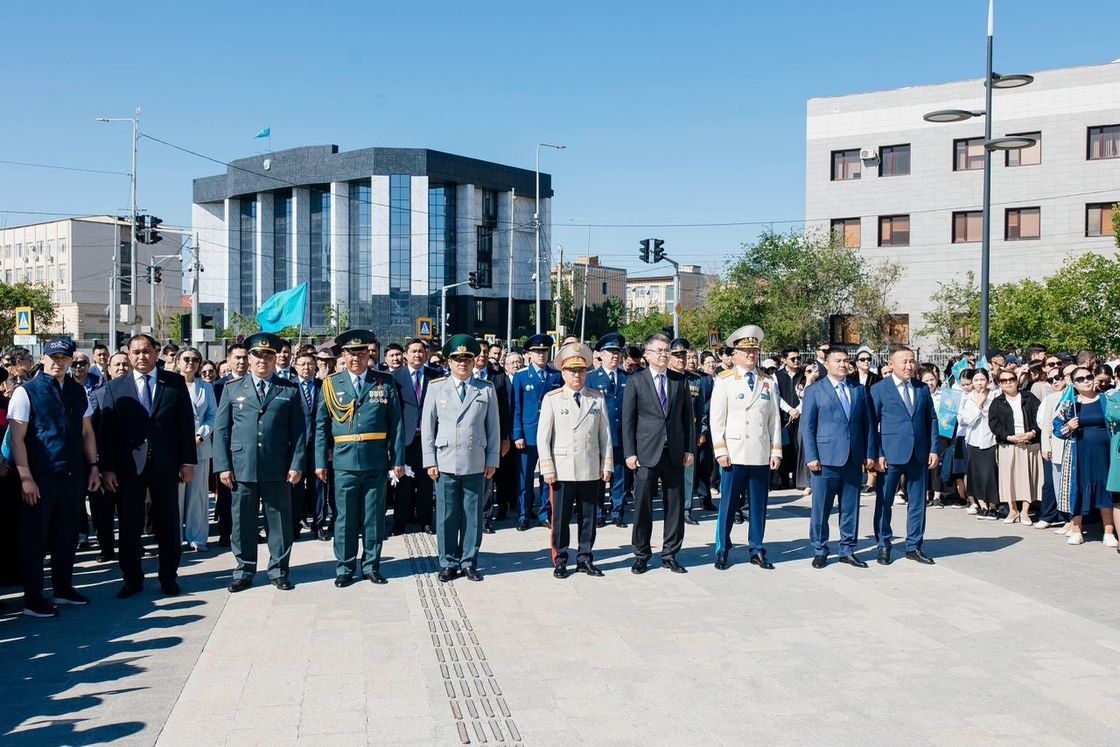 Празднование Дня государственных символов в Атырау