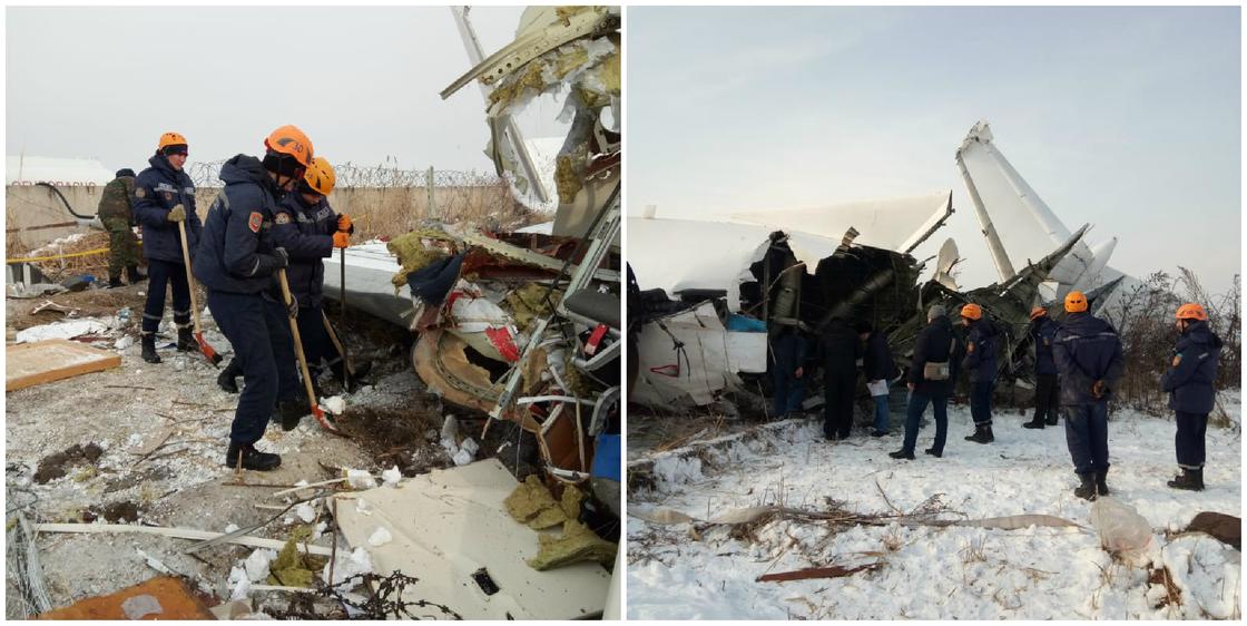 Три версии крушения самолета в Алматы озвучил Тургумбаев