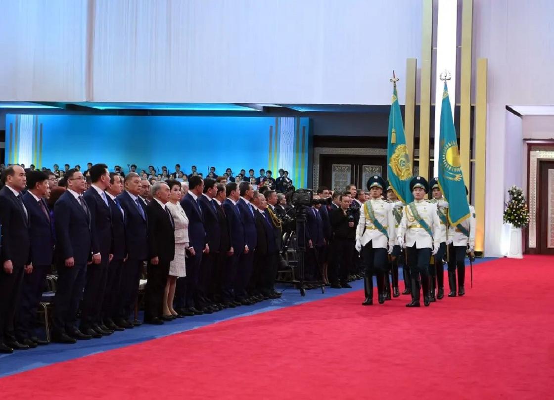 Нурсултан Назарбаев на инаугурации
