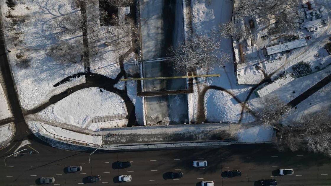 Строительство моста в Алматы