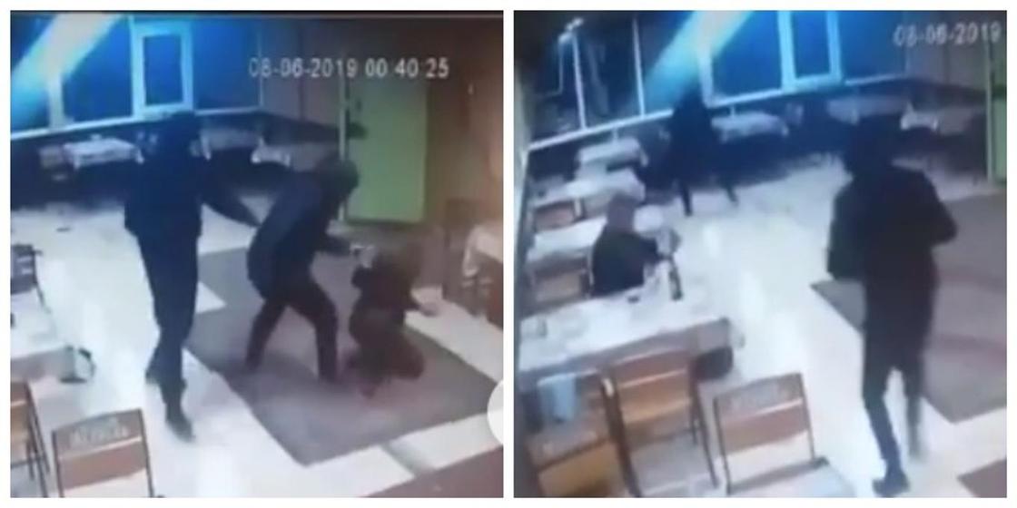 Қарағанды облысында бетперде киген төрт жігіт кафедегі адамдарға шабуылдаған (видео)