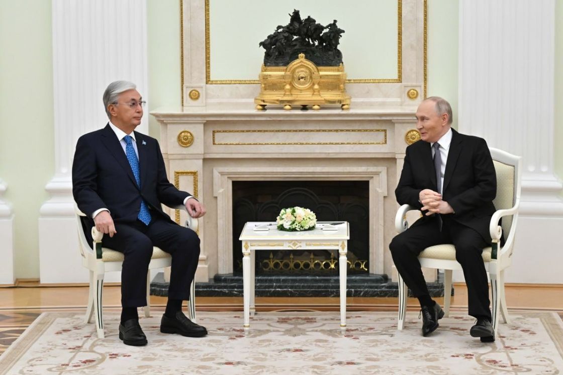 Қасым-Жомарт Тоқаев пен Владимир Путин