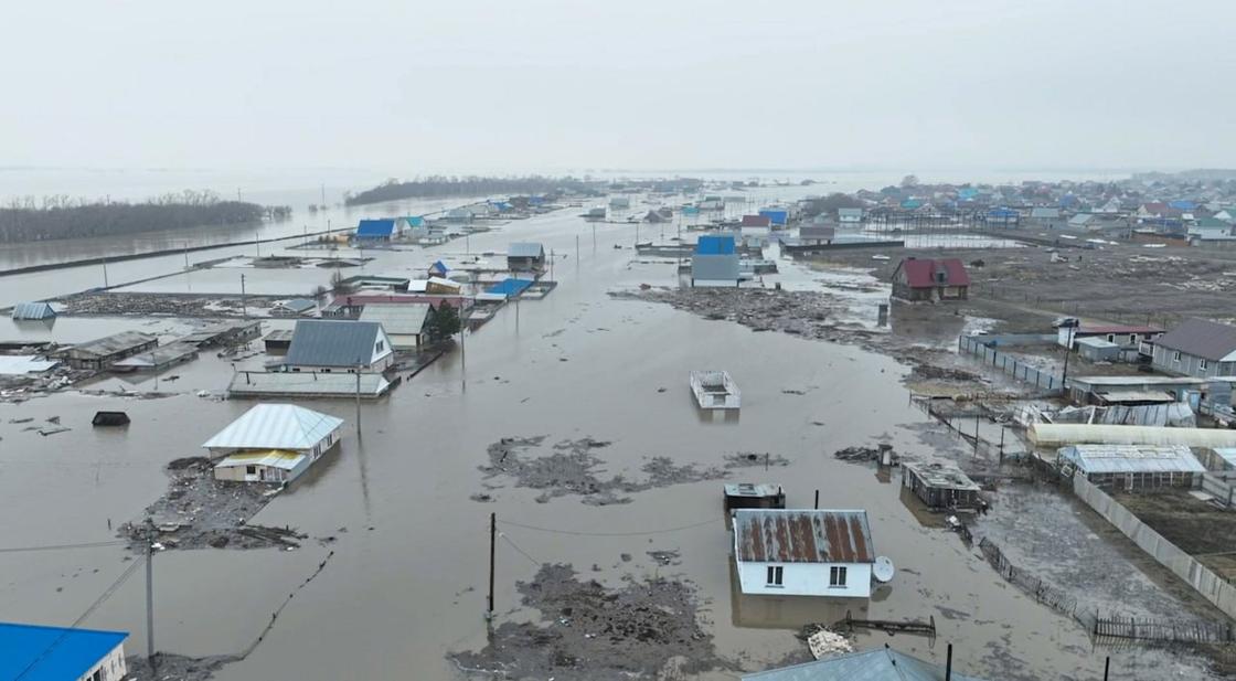 Затопленные районы в СКО