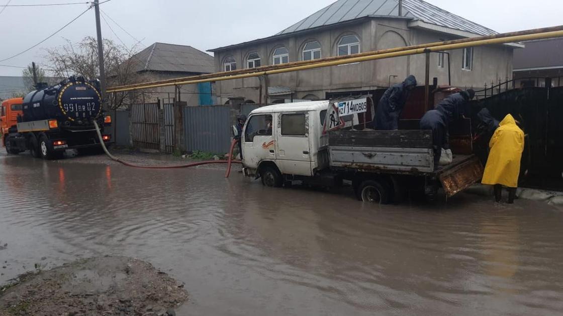Улицы Алматы затопило (фото, видео)
