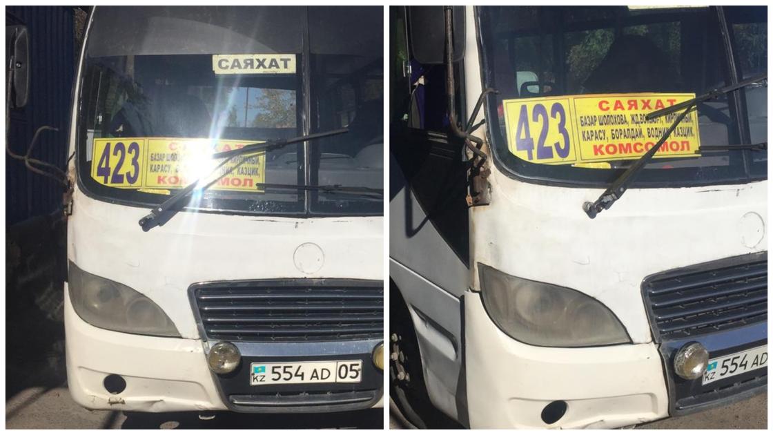 Сломанный автобус возил пассажиров в Алматы