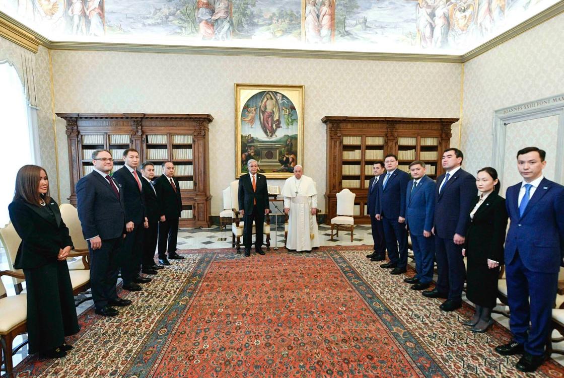 Касым-Жомарт Токаев и Папа Римский Франциск