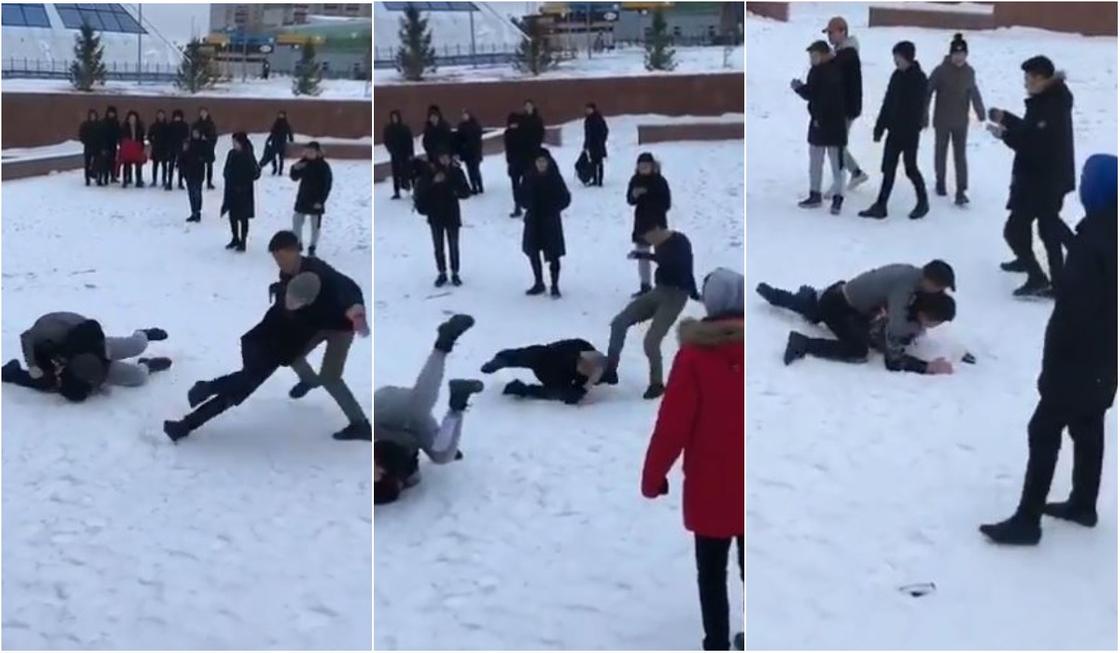 Школьники устроили массовую драку в Уральске