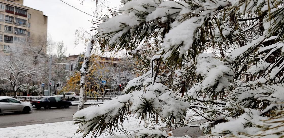 Снег и потепление пообещали на выходные в Казахстане
