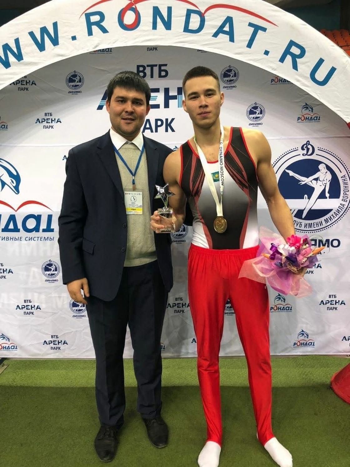 Тренер Тимур Абдуллин и Нариман Курбанов