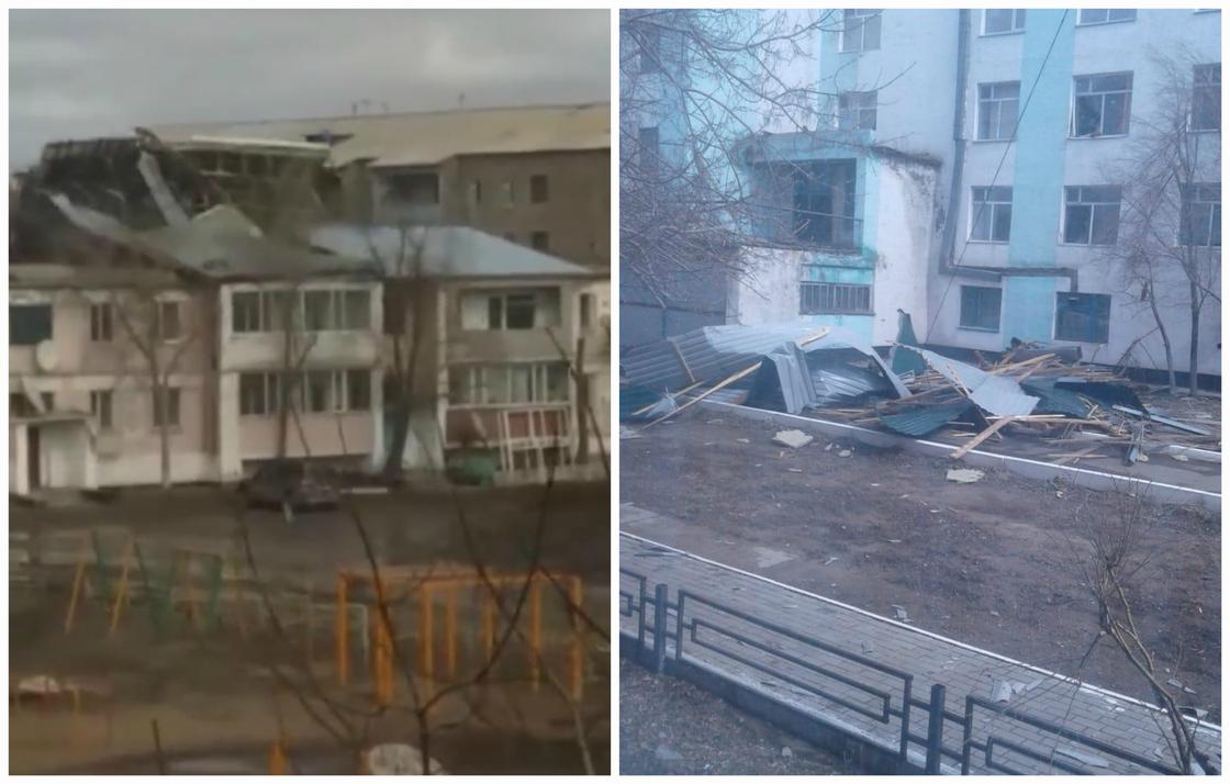 Мощный ураган обрушился на Акмолинскую область (фото, видео)
