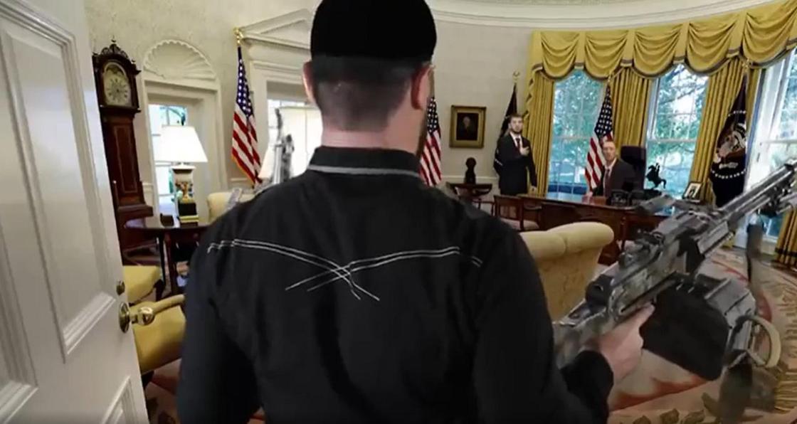 Кадыров с пулеметом в Белом доме: в Чечне сняли комедийный ролик в ответ на санкции