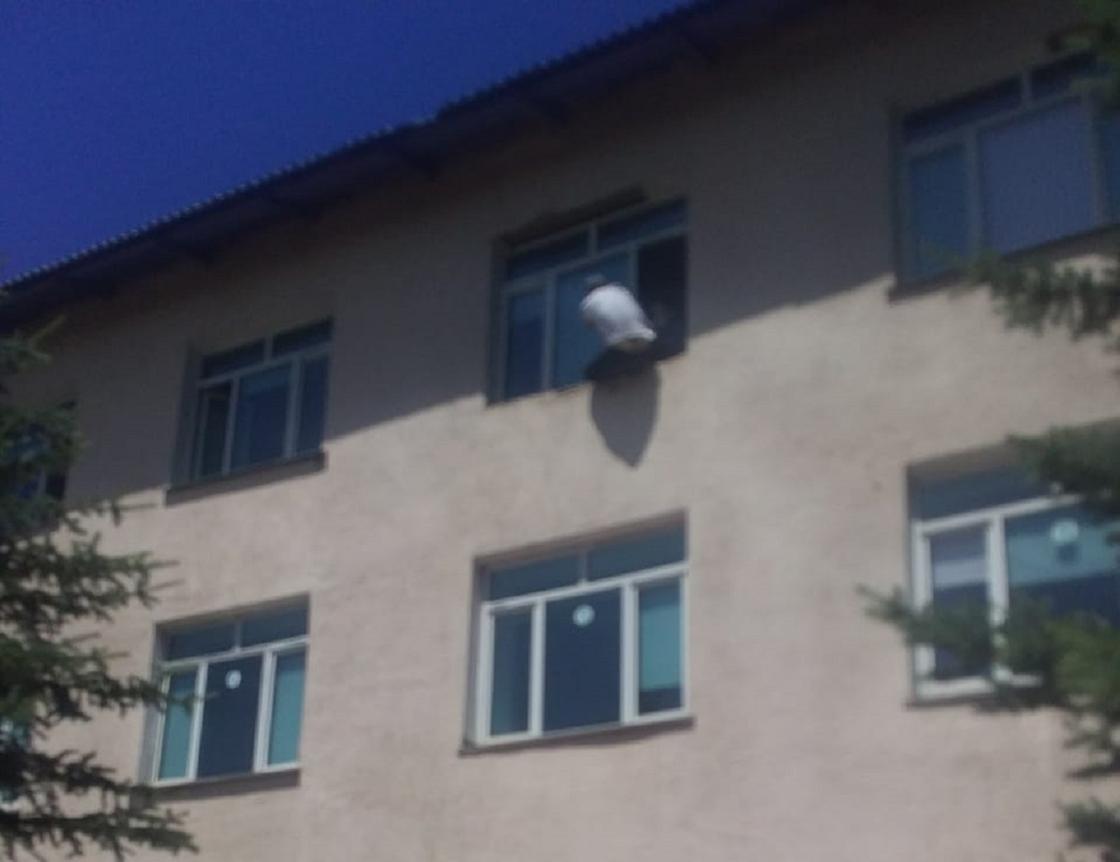 Пытавшегося выброситься из окна больницы мужчину спасли в Алматы