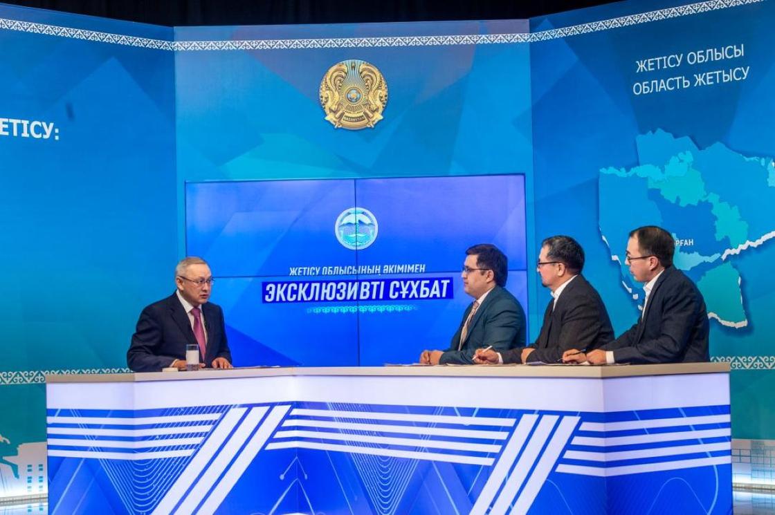 Бейбит Исабаев в студии телеканала Jetisy