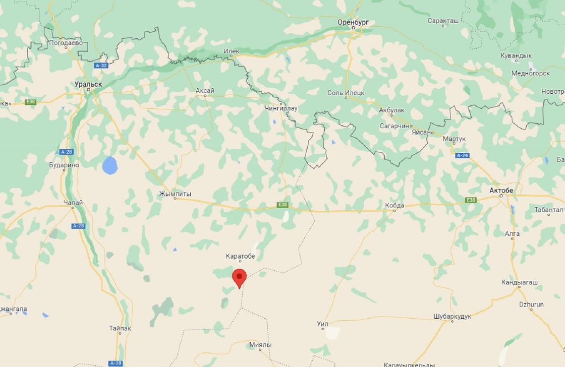 Село Коржын на карте