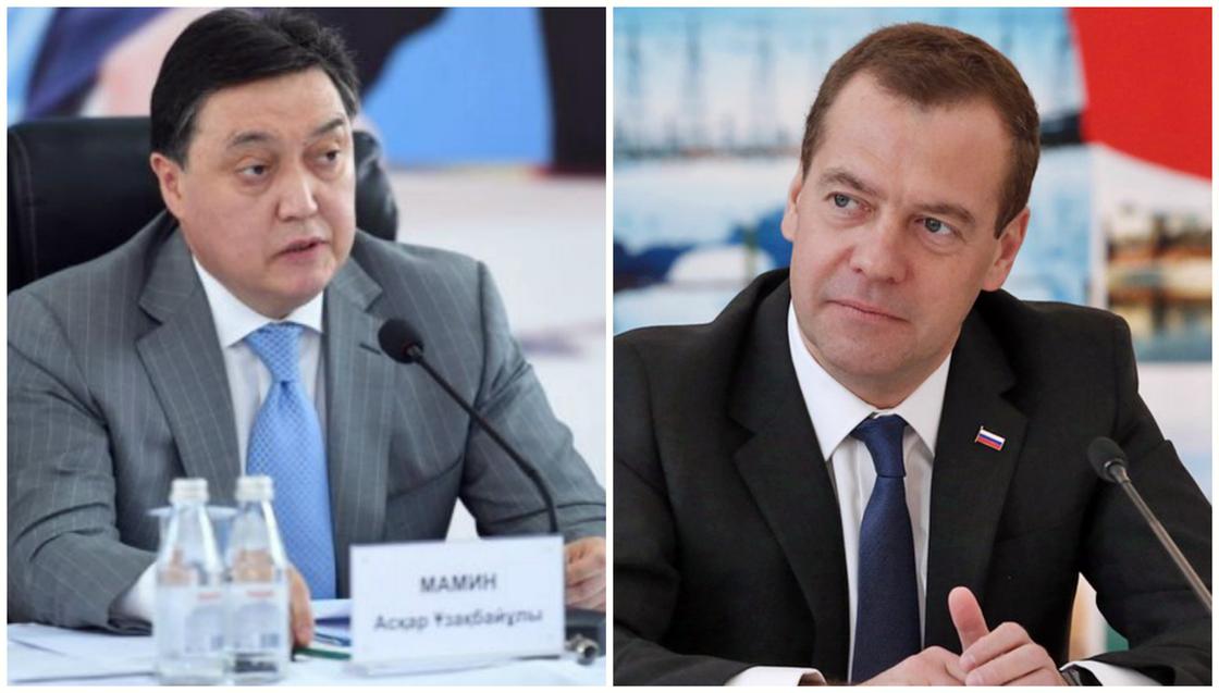 Медведев поздравил Мамина с назначением на пост премьера Медведев поздравил Мамина с назначением на пост премьера