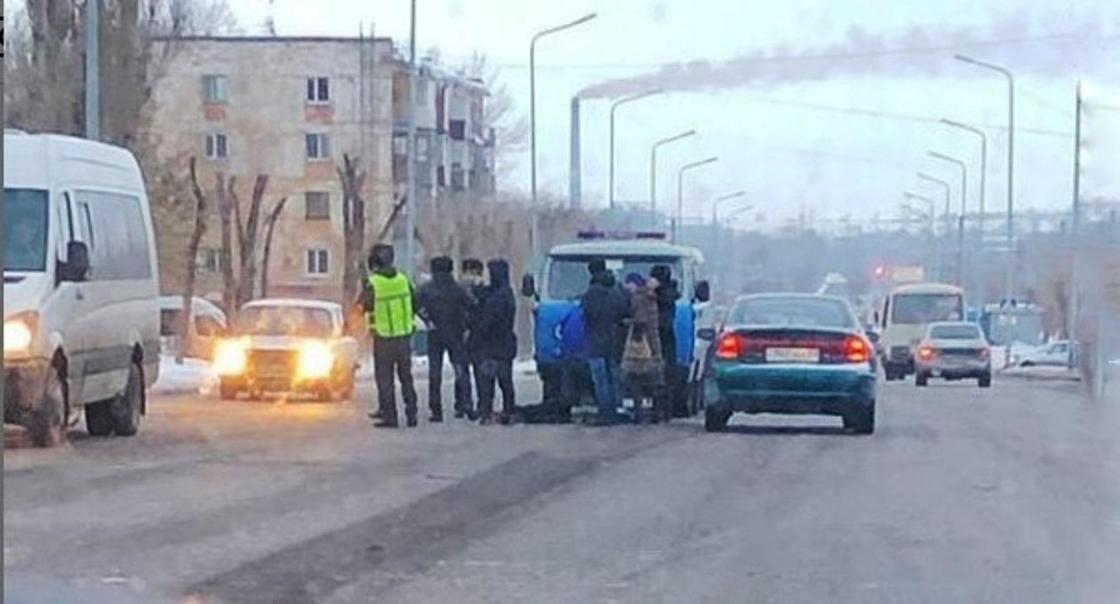 Водитель авто сбил ребенка возле школы в Темиртау (фото)