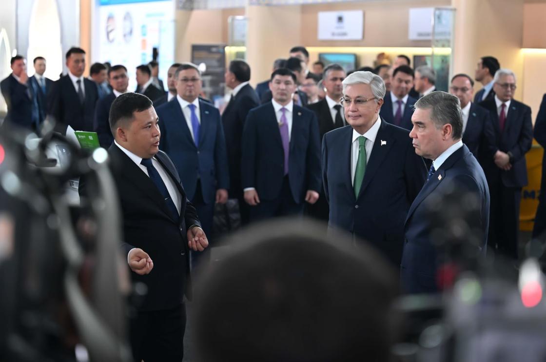 Касым-Жомарт Токаев и Гурбангулы Бердымухамедов Касым-Жомарт Токаев и Гурбангулы Бердымухамедов