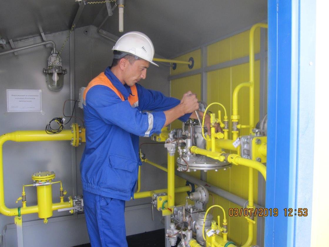 АО «КазТрансГаз Аймак» в Байконыре активно подключает к газу жилые дома