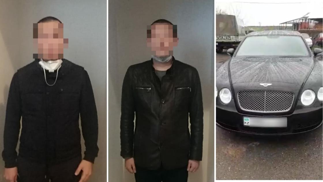 Нагло проехал блокпост под Алматы: водителя арестовали, Bentley - на штрафстоянке