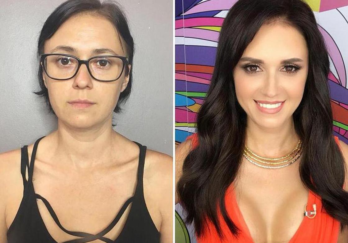 Стилист меняет женщин до неузнаваемости с помощи макияжа и прически