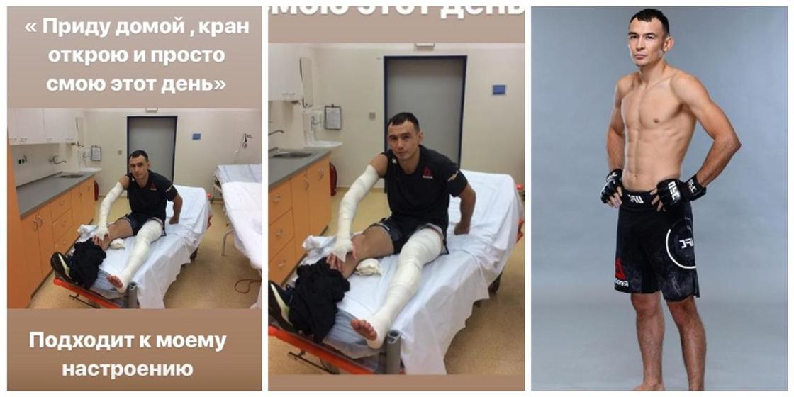 "Просто смою этот день": Имагулов показал фотографию из больницы после 2 боя в UFC