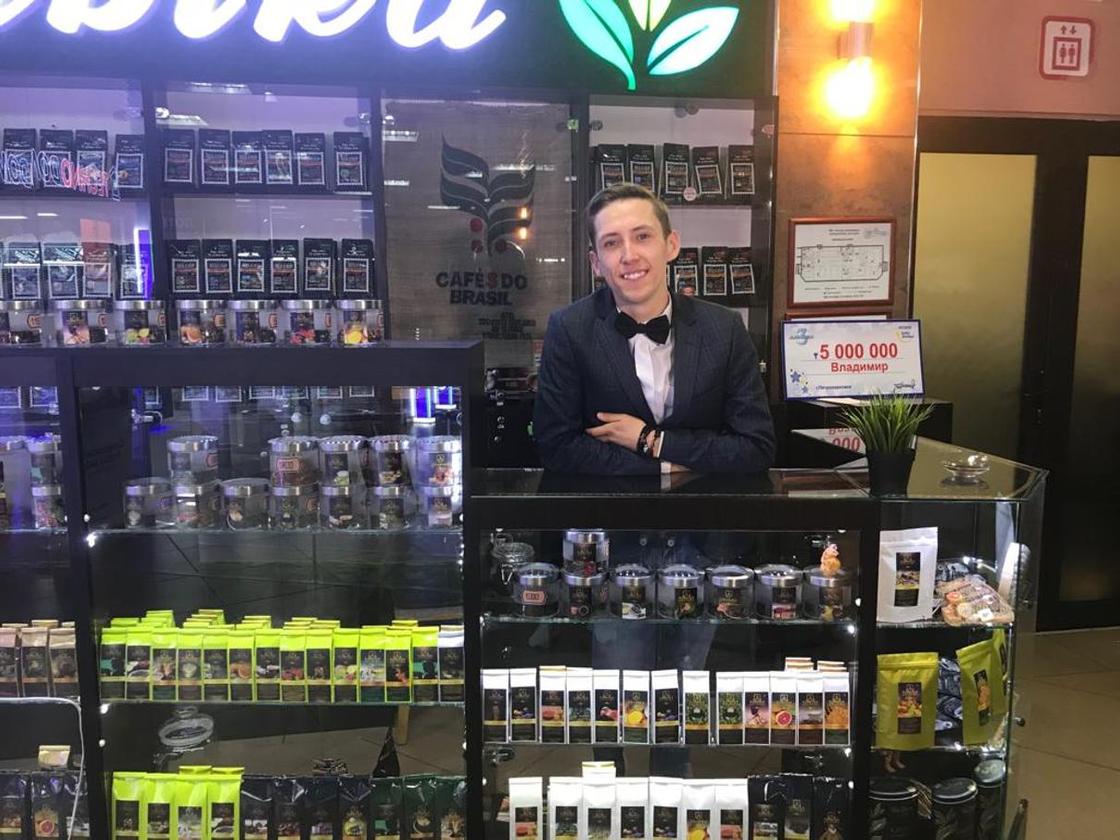 20-летний продавец чая из Петропавловска выиграл в лотерею 5 миллионов тенге и намерен приумножить выигрыш